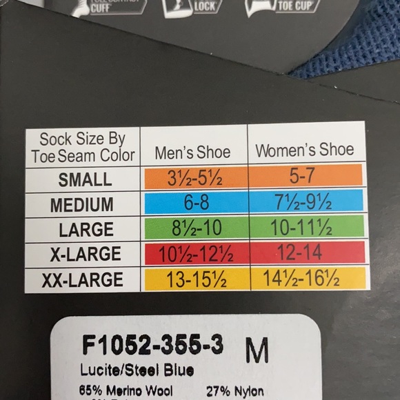 ❗️FINAL❗️ 🆕 FITS Light Hiker Crew Socks M (7.5-9.5) - Picture 5 of 5